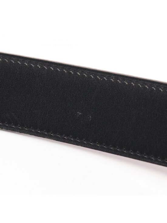 Hermes Belt Constance Reversible Black Leather